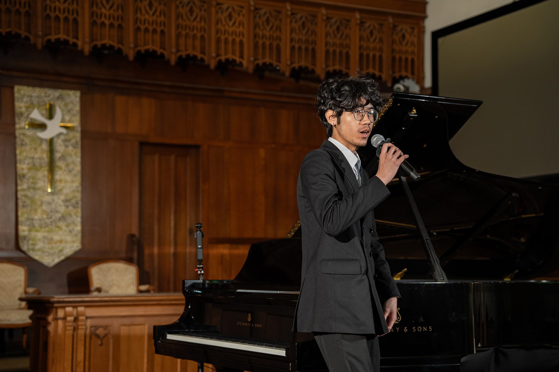 Piano Place instructor performing in concert